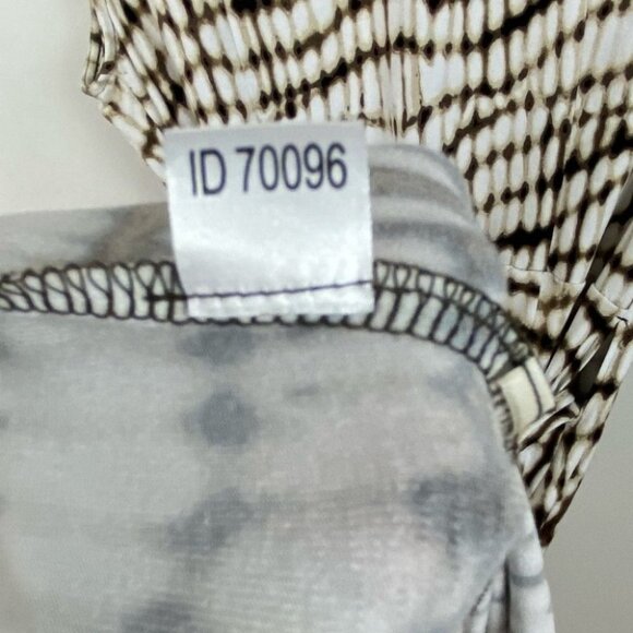 Ann Taylor Animal Print Wrap Dress Midi Belt‎ Tie Waist XS Brown White V-Neck - Picture 9 of 15